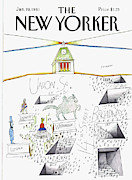 New Yorker January 19th, 1981 Painting by Saul Steinberg