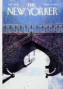 New Yorker January 7th 1974 Painting by Charles Martin
