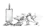 New Yorker July 29th, 1985 Drawing by Saul Steinberg