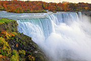 Niagara Falls In Fall Colors Photograph by Orchidpoet