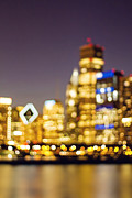 Night Lights - Abstract Chicago Skyline Photograph by Melanie Alexandra Price