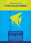 No389 My A Fish Called Wanda minimal movie poster Digital Art by Chungkong Art