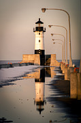 North Pier Sunset Melt Photograph by Duluth To Door County Photography
