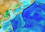 North-west Pacific Topography Photograph by Science Photo Library