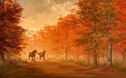October Road Digital Art by Daniel Eskridge