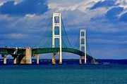 October Sky Mackinac Bridge Photograph by Keith Stokes