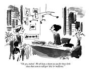 Oh, Yes, Indeed.  We All Keep A Sharp Eye Drawing by Donald Reilly