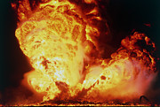 Oil Well Fire Photograph by Science Photo Library