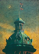 Old Dome Painting by Blue Sky