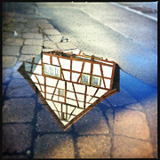 Old half-timber house upside down - water reflection Photograph by Matthias Hauser