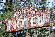 Old Sunset Motel Sign Route 1 Callahan Florida Photograph by Dawna Moore Photography