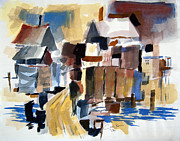 On The Dock Painting by Anthony Coulson