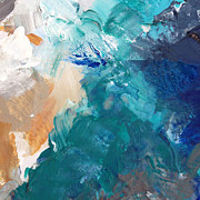 On A Summer Breeze- contemporary abstract art Painting by Linda Woods