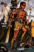 One Day There Was A War Painting by John Gholson