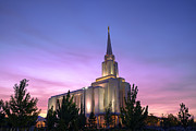 Oquirrh Mountain Temple IV Photograph by Chad Dutson