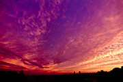 Orange and Purple Clouds Sunset View from the Balcony Photograph by Beverly Claire Kaiya