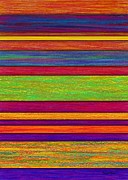 Overlay Stripes Painting by David K Small
