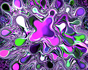 Paint ball Color Explosion Purple Photograph by Andee Design