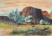 Painted Ranch Painting by Anthony Coulson