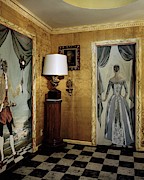 Paintings On The Walls Of Tony Duquette's House Photograph by Shirley C. Burden