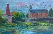 Paisley Road Bridge Painting by Bev Morgan