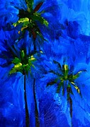 Palm Trees Abstract Painting by Patricia Awapara