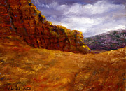 Palo Duro Canyon Texas Hand Painted Art Painting by Lenora  De Lude
