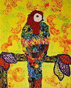 Parrot Oshun Tapestry - Textile by Apanaki Temitayo M