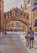 Pausing Before the Bridge Painting by Jenny Armitage
