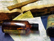 Pharmacist - Prescriptions and Medicine Bottles Photograph by Susan Savad
