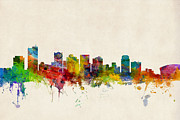 Phoenix Arizona Skyline Digital Art by Michael Tompsett