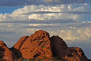 Phoenix Papago Park With Thunderstorm Photograph by Tom Janca