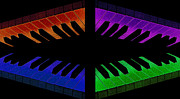 Piano Round Photograph by Andee Design