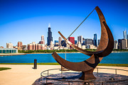 Picture of Chicago Adler Planetarium Sundial Photograph by Paul Velgos