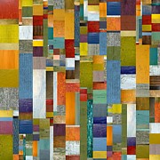 Pieces Parts Vl Painting by Michelle Calkins Pieces Parts Vl Painting by Michelle Calkins