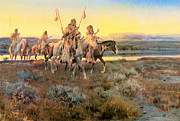 Piegans Photograph by Charles Russell