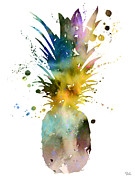 Pineapple 2 Painting by Watercolor Girl