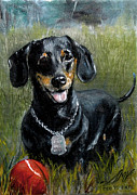 Please Throw The Ball Painting by Stella Violano