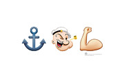 Popeye - Emoji Digital Art by Brand A