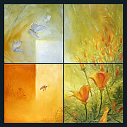 Poppy Pollination Painting by Randy Wollenmann