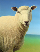 Portrait of a Sheep Painting by James W Johnson