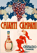Poster advertising Chianti Campani Drawing by Necchi Poster advertising Chianti Campani Drawing by Necchi