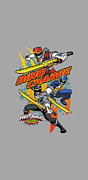 Power Rangers - Swords Out Digital Art by Brand A