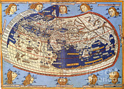 Ptolemys World Map 2nd Century Photograph by Photo Researchers