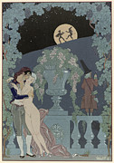 Puppets by Georges Barbier Drawing by Georges Barbier