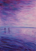 Purple Clouds Painting by Pete Caswell