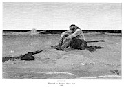 Pyle Marooned, 1887 Painting by Granger
