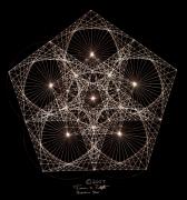 Quantum Star II Drawing by Jason Padgett Quantum Star II Drawing by Jason Padgett