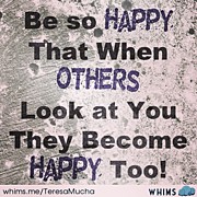 #quote Seen On #pinterest. #behappy Photograph by Teresa Mucha
