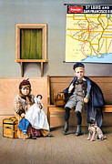 Railroad Poster, 1898 Photograph by Granger